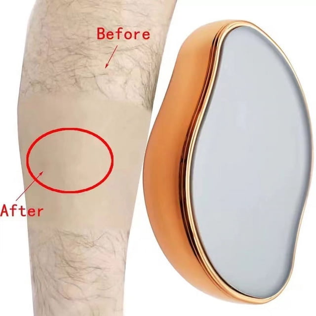 Removedor de vello con vidrio exfoliante herramientas de belleza para el hogar removedor de vello depilación física