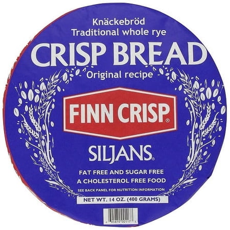 Finn Crisp Siljans Traditional Whole Rye Crisp Bread, 14 Ounce