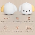 thumbnail image 3 of Small Silicone Light, Pat Night Light Dog Appearance With Charging Cable For Bedroom Study Room, 3 of 8