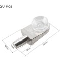 thumbnail image 2 of 20pcs Zinc Alloy Wall Shelf Brackets for Glass Shelves with Suction Cups, 2 of 5