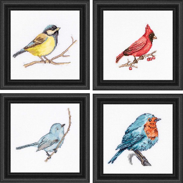 LucaS American Birds Counted CrossStitch Kit