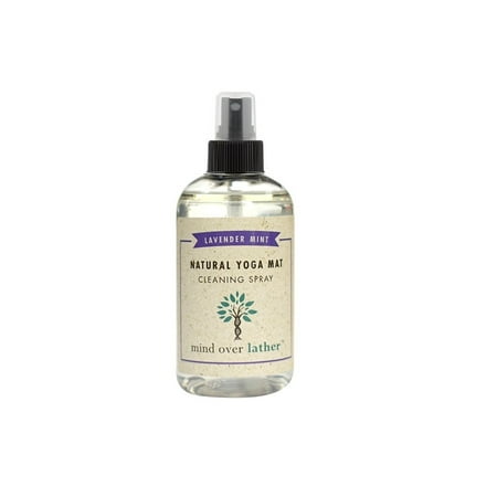 Mind Over Lather Lavender Mint Natural Yoga Mat Cleaning Spray, 8 (Best Yoga Mat Cleaning Spray)