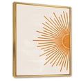 thumbnail image 3 of Designart 'Orange Sun Print On Beige I' Modern Framed Canvas Wall Art Print, 3 of 5