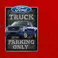 thumbnail image 2 of Wild Bobby, Ford Truck Parking Only Sign Gift for Owners of Ford, Cars and Trucks, Front and Back Unisex Crewneck Graphic Sweatshirt, Red, 4X-Large, 2 of 4