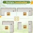 thumbnail image 3 of Homall 6 Pieces Acacia Patio Conversation Set Wood Sectional Set Outdoor Furniture Set with Cushions, White, 3 of 7