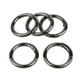 thumbnail image 4 of 5 Pcs Boucles Rondes en Alliage de Zinc Crochet Porte-Clés Clip - Noir 25mm, 4 of 7