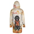 thumbnail image 2 of Happy Thanksgiving Newfoundland with Turkey Pumpkins Autumn Vibes All Over Print 3D Hooded Duffle Toggle Coat Newfie Dog Lover Gifts - 12018, 2 of 6