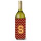 thumbnail image 1 of Letra S Chevron Granate Y Oro Botella De Vino Bebida Aislador Hugger Cj1048-Sliterk, 1 of 1