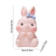 thumbnail image 3 of Easter Bunny Night Light, Portable LED Holiday Decor, Cute Rabbit Shape Nightlight for Children Room, Easter Festival Party Decoration and Gift(Pink), 3 of 6