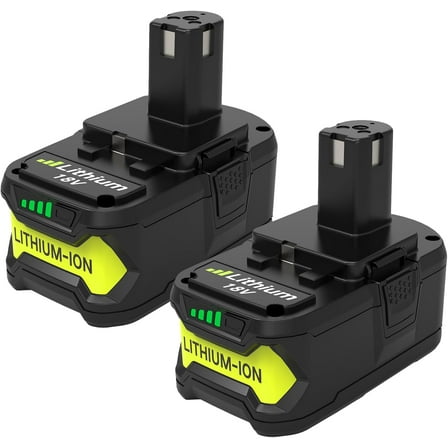 2-Pack 8.0Ah High Capacity Replacement for Ryobi 18V Battery, Compatible with Ryobi 18 Volt Lithium ion Battery P108 P107 P105 P104 P103 P102 Cordless Tools