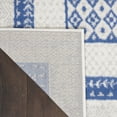 thumbnail image 4 of Nourison Whimsicle Modern Moroccan Ivory Blue 2' x 3' Area Rug, (2' x 3'), 4 of 8