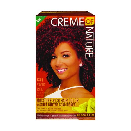 Creme Of Nature Liquid Hair Color Kit Vivid Red Walmart Com