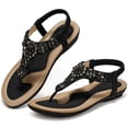thumbnail image 7 of Ablanczoom Flip Flops Womens Sandals: Comfortable Flat Sandals for Women Beach Shoes with Elastic Ankle Strap, 7 of 7