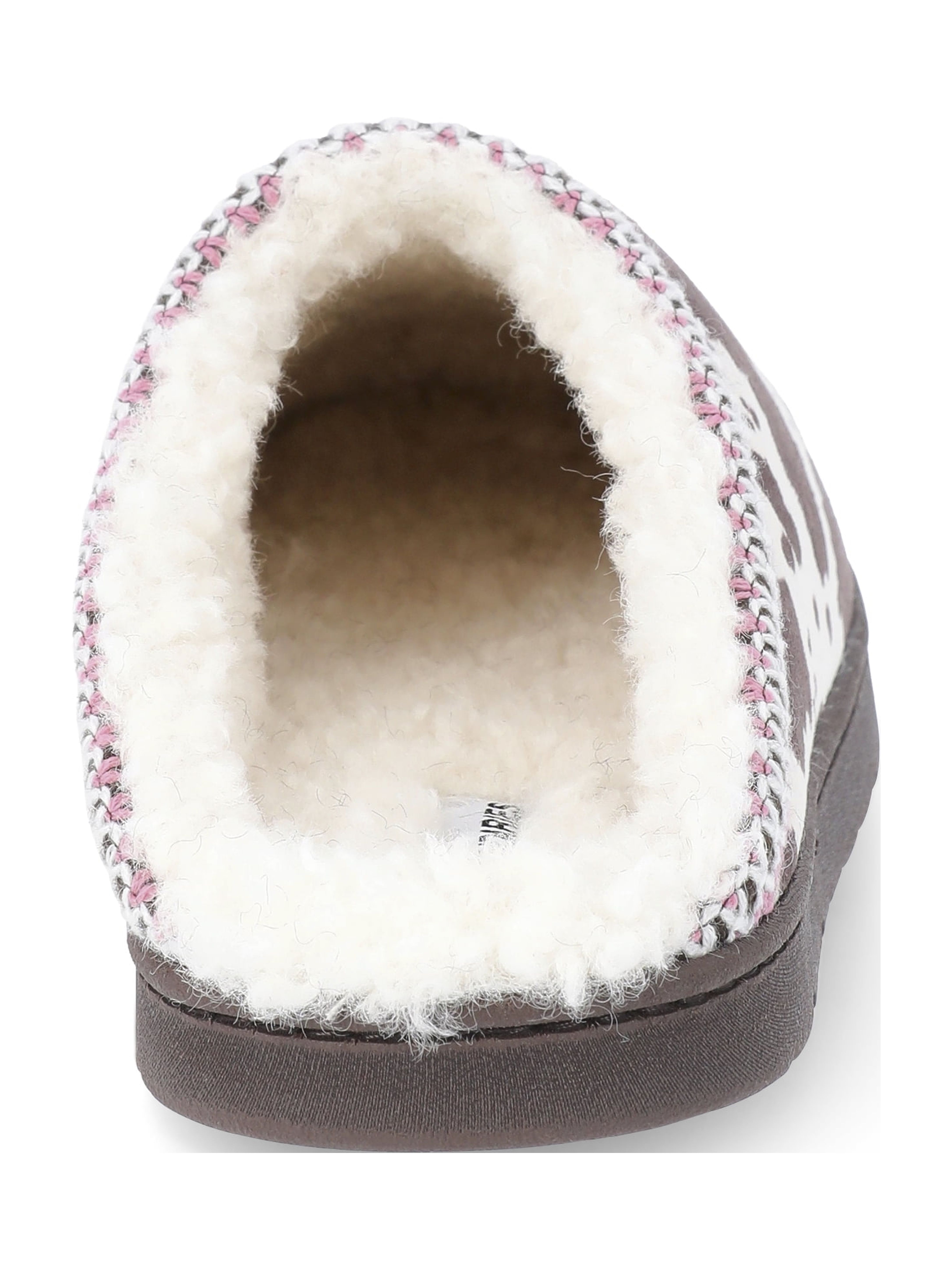 No Boundaries Women's Cow Print Clog Slippers