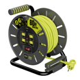 thumbnail image 1 of Cable Reel Masterplug, extensión retráctil de 80 pies, 4 salidas, 1 of 7