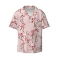 thumbnail image 6 of Kdxio Men's Hawaiian Shirt for Men Short Sleeve Shirt Orchids Flowers Summer Casual Holiday Beach Button Down T-Shirts, 6 of 7