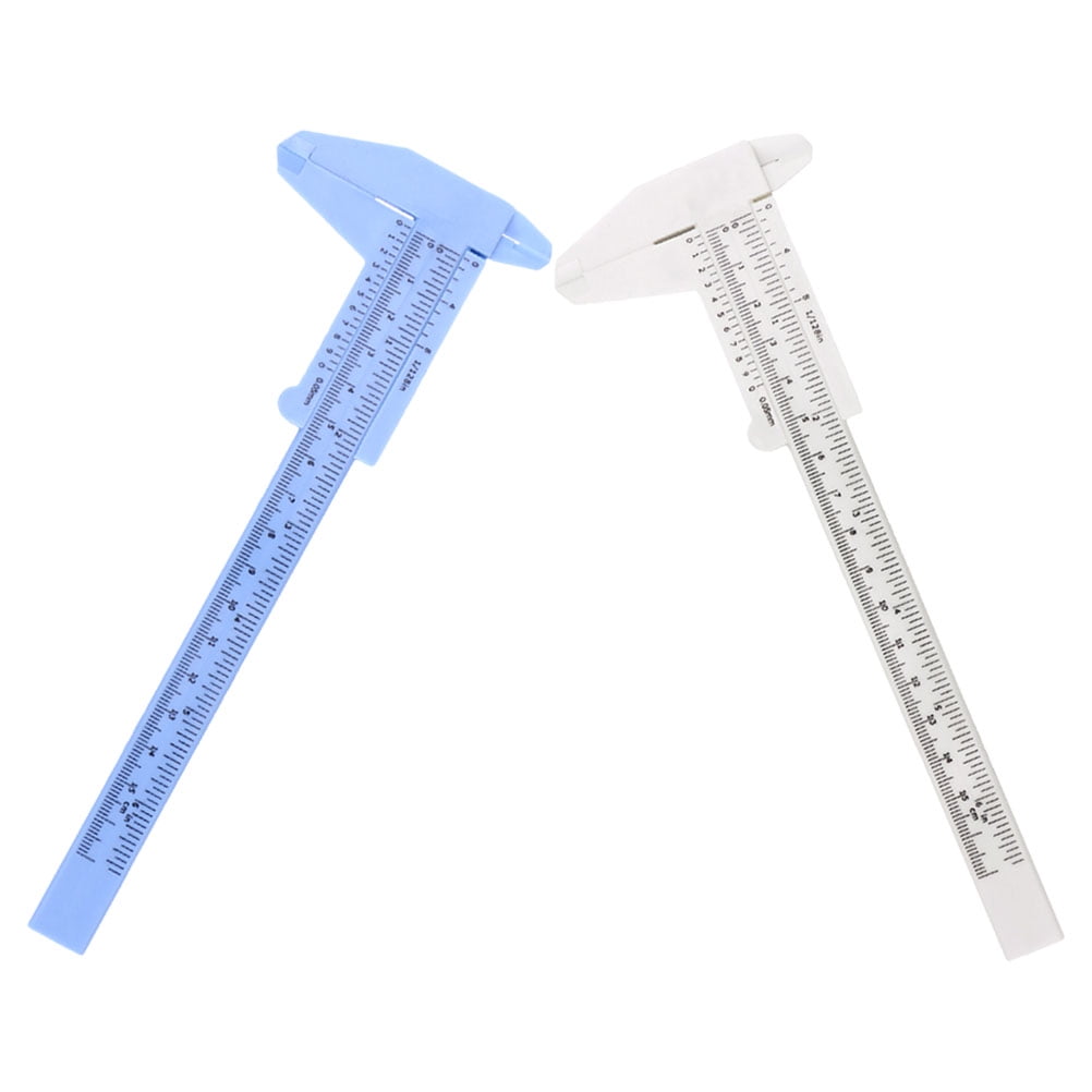 Luxshiny 2Pcs Compact Plastic Caliper Measuring Gauge 150Mm Portable Tool with High Precision
