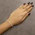 thumbnail image 5 of .925 Sterling Silver 5.0 Cttw Round Lab-Grown Diamond Tennis Bracelet (F-G Color, VS2-SI1 Clarity) - 7.25", 5 of 6