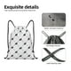 thumbnail image 4 of Fotbe Black Rabbit Bolsa Mochila con Cordón Estampada, Bolsa de Gimnasio Deportiva, Bolsa Cinch, Bolsa con Cordón para Hombres y Mujeres-Medium, 4 of 6