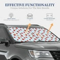 thumbnail image 3 of Kdxio Strawberry Print 2-Piece Sun Shade Front Windshield - Foldable Car Front Window Sunshades for Most Sedans SUV Truck, 3 of 6