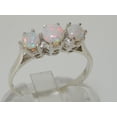 thumbnail image 2 of LBG 10k White Gold Natural Opal Womens Anniversary Ring - Size 7.75, 2 of 6