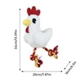 thumbnail image 2 of Dog Toy Chicken Shaped Squeaky Rope Toy Texture Tug Training Play Toy For Medium And Large Dogs(Rooster-20X16X34Cm), 2 of 8