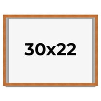 30x22 Shadow Box Frame Brown | 0.875 Inches Deep Real Wood Contemporary Shadowbox Display Frame |