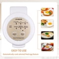 thumbnail image 6 of Hyvance Smart Fried Egg Cooker, Automatic Fried Egg Maker for 6 Features like Sunny Side Up, Over Easy, Fully Cooked & More. Auto Power Off, Alarm, Round Shape, Non Stick Coating (White), 6 of 7