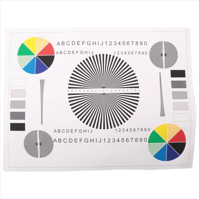 Nueva Tarjeta de Prueba de Enfoque de Lente para Cámara Móvil, Tabla de Prueba de Cámara de Vigilancia DV HD (A3), 385 X 290 X 0,23 mm