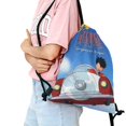 thumbnail image 2 of George Shrinks Drawstring backpack GIFT, sports and fitness bag16"x18", 2 of 8