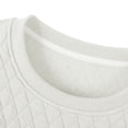 thumbnail image 4 of Blusas y camisas de manga larga con cuello redondo para hombre, sudadera con capucha informal de cuadros de color liso con cuello redondo, blusa de poliéster para hombre, 4 of 7