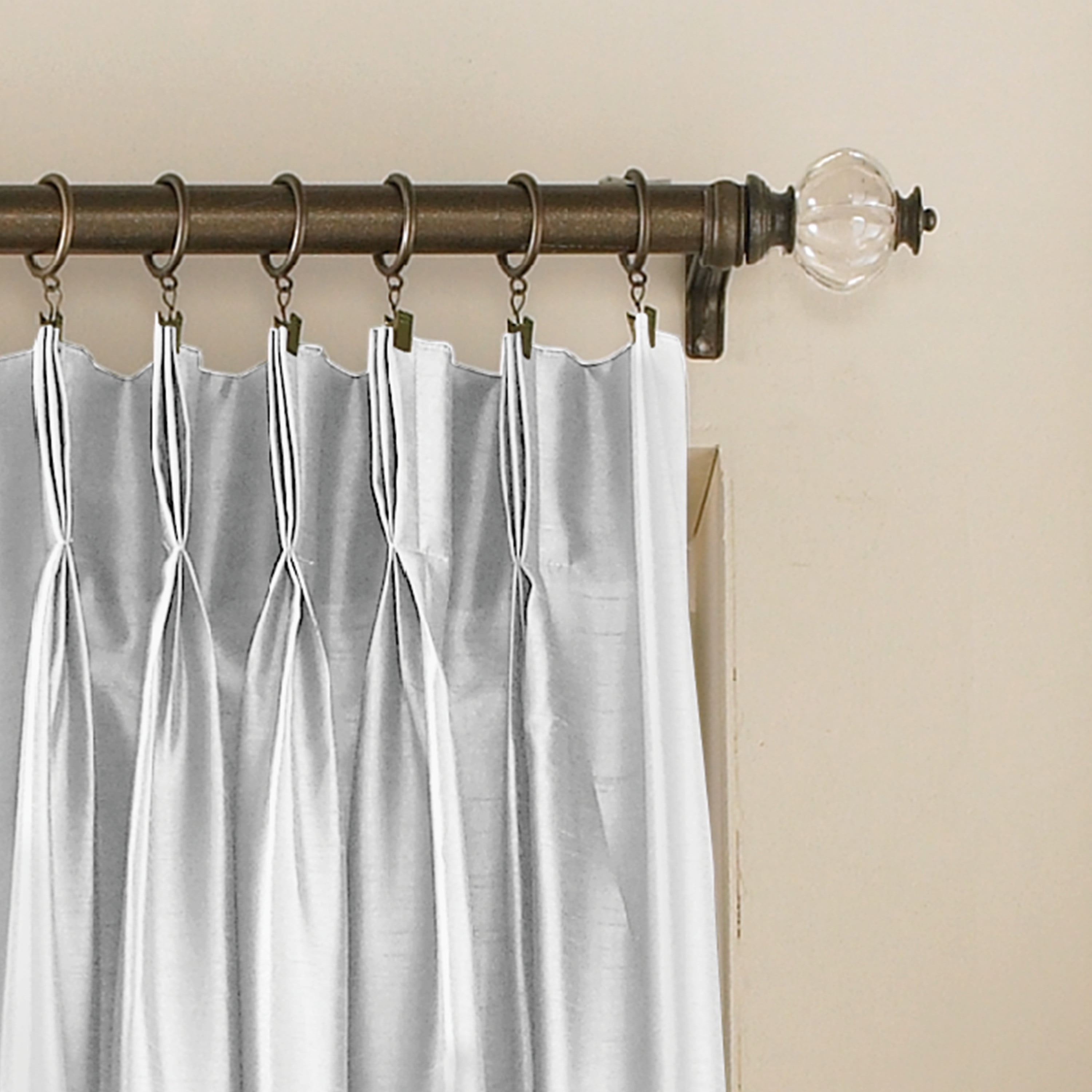 Curtainworks Marquee 144" Single Panel Curtain, White, Adult