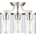 thumbnail image 2 of Lassiter Collection Brushed Nickel Three-Light Semi-Flush Mount, 2 of 3