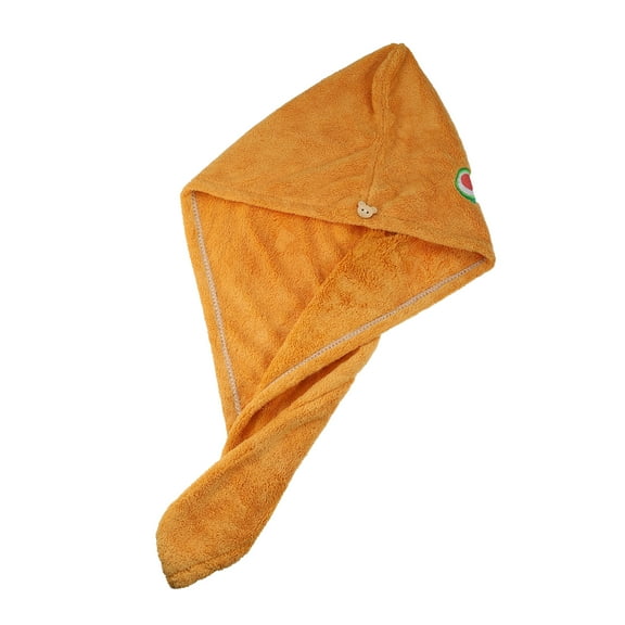 Vocoste 1 Pc Avocado Pattern Soft Hair Towel Wrap Microfiber Yellow for Wet Long Thick Curly Hair