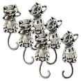 thumbnail image 1 of Aretes de Tapon VentDepot EarringCat03 3Pzas Gato Tuerca Plata Metal, 1 of 2