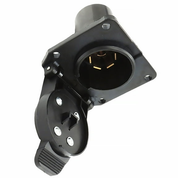 Trailer Wiring Harness Kit Trailer Connector 7*5cm Black