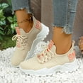 thumbnail image 5 of Willtoo Women's Breathable Walking Running Shoes Casual Lace Up Tennis Sneakers Non Slip Work Sport Athletic Orthopedic Shoes, 5 of 6