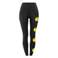 thumbnail image 3 of Xysaqa High Waisted Leggings for Women Belly Control Soft Printed Yoga Pants Skinny Leggings for Running Workout S-XXL (Baseball/Leopard Print), 3 of 4