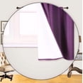 thumbnail image 3 of Gorgeous Home Linen Modern Purple Solid Print Grommet Blackout Single Curtain Panels Curtains, 37" x 63", 3 of 5