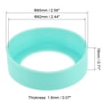 thumbnail image 2 of Uxcell 62mm ID Anti-slip Bottom Sleeve Cover Water Bottle Boot Cyan 4 Pack, 2 of 5