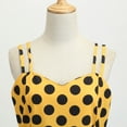 thumbnail image 5 of IBTOM CASTLE Women Vintage Polka Dots Spaghetti Strap Dress 1950s Rockabilly Cocktail Tea Party Homecoming Swing Dresses L Yellow, 5 of 8