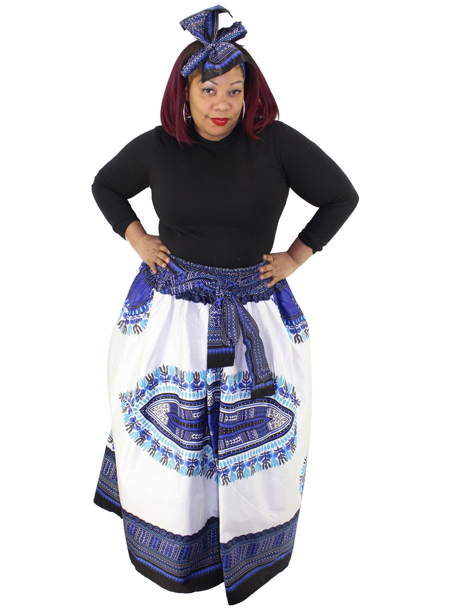 dashiki skirt and headwrap
