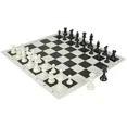 thumbnail image 3 of The Original Silicone Tournament Chess Mat - Tablero de 20 pulgadas, juego de mesa de viaje con tapete negro, 3 of 5