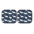 thumbnail image 7 of Windshield Sun Shade, Aesthetic reindeer moose navyblue Foldable Car Sun Shade Windshield for Front, 2 Pieces, 7 of 7