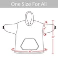 thumbnail image 4 of Flyingstar Oversized Hoodie Blanket,Cozy Reversible Oversized Sweatshirt for Adults Women Men And Teens Boy Girl,Red, 4 of 6