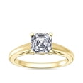 thumbnail image 1 of 1.00 Carat Excellent Asscher Cut Natural Diamond Unique Solitaire Ring for Engagement Solid 14K Yellow Gold Size 8.5, 1 of 8