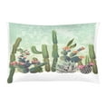 thumbnail image 3 of ZHANZZK 3 Piece Bedding Set Cute Succulents Cactus Twin Size Duvet Cover with 2 Pillowcase for Home Bedding Room Decoration, 3 of 5
