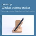 thumbnail image 3 of Hometravel Solid Wood Charging Station, Wireless Pen Holder with Phone Stand, Office Desk Organizer with 10W Power, Practical Workstation Accessory, 3 of 9