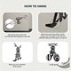 thumbnail image 3 of Motorcycle Helmet Holder Metal Motorcycle Sign Helmet Rack Wall Mount Home Decorations Gifts, 3 of 4