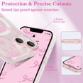 thumbnail image 4 of WWS-Magnetic for iPhone 14 Plus/15 Plus Case, Bow Case Compatible with MagSafe, Wireless Slim Clear Ribbon Aesthetic Phone Cover Anti-Yellowing Shockproof Protective Cover for Women Girl - Pink, 4 of 4